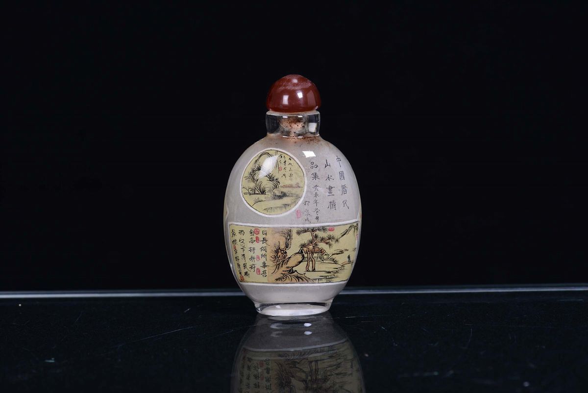 Snuff Bottle in Vetro