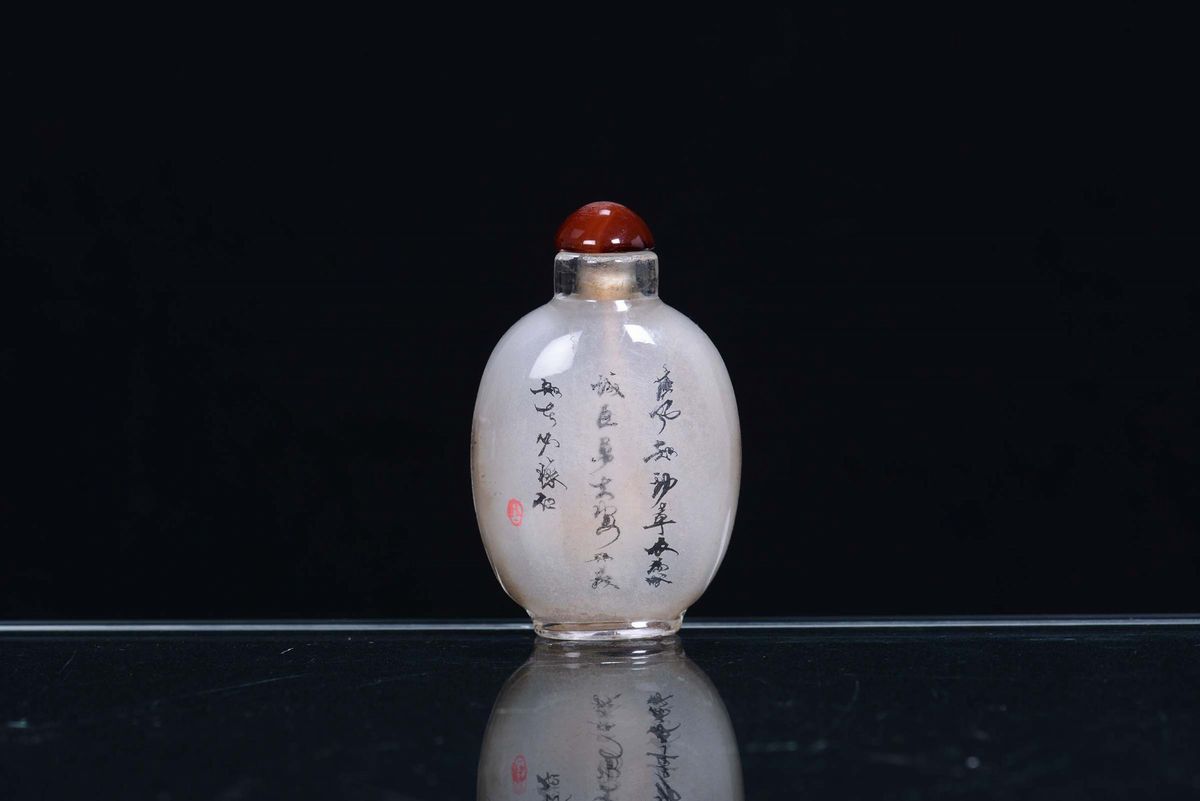 Snuff Bottle in Vetro