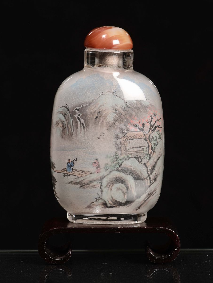 Snuff Bottle in Vetro