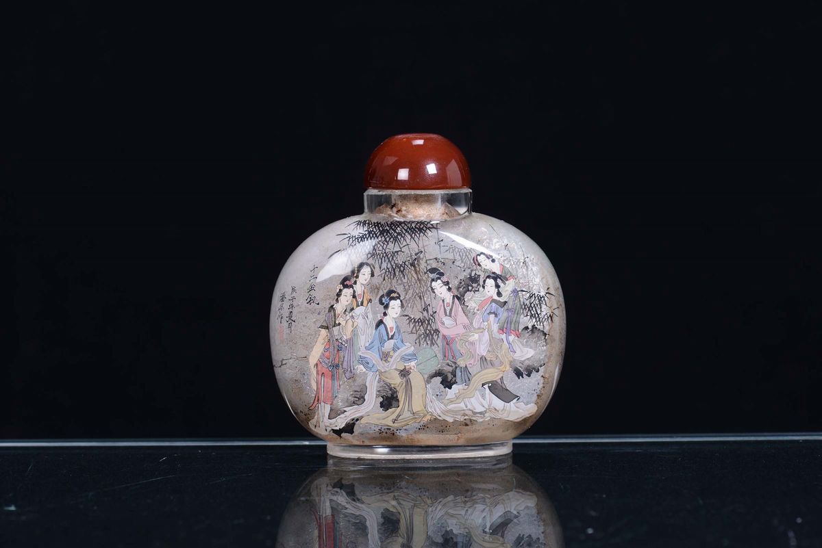 Snuff Bottle in Opaline