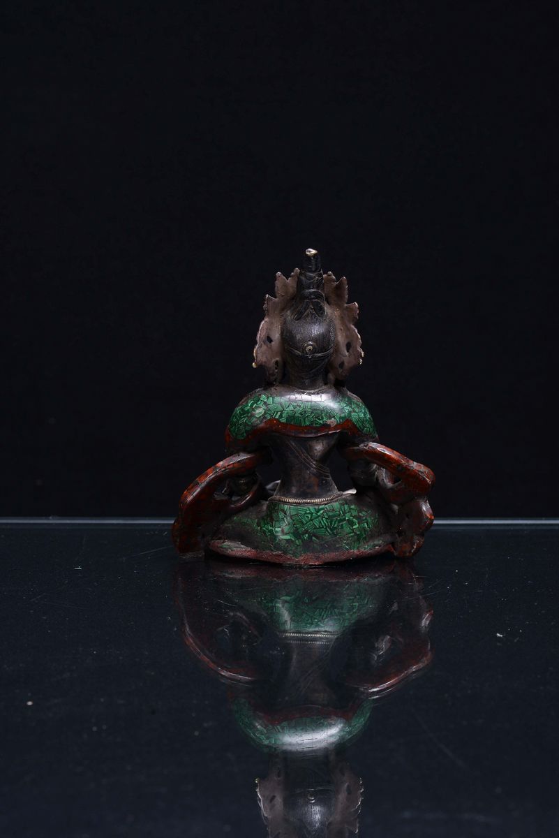 Raffigurazione della Green Tara Shyamatara, Nepal Inizio XX Secolo