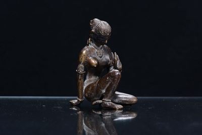 Elegante Figurina Femminile di Shakti, Tibet XIX Secolo