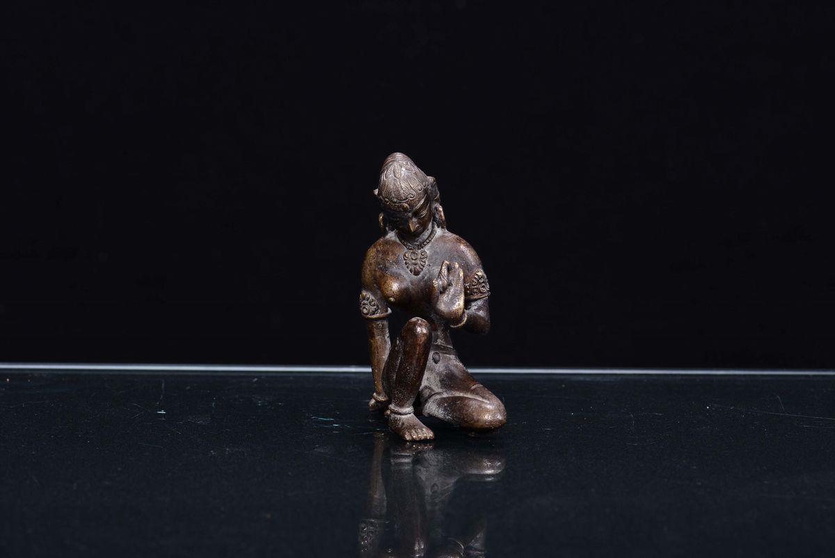 Elegante Figurina Femminile di Shakti, Tibet XIX Secolo