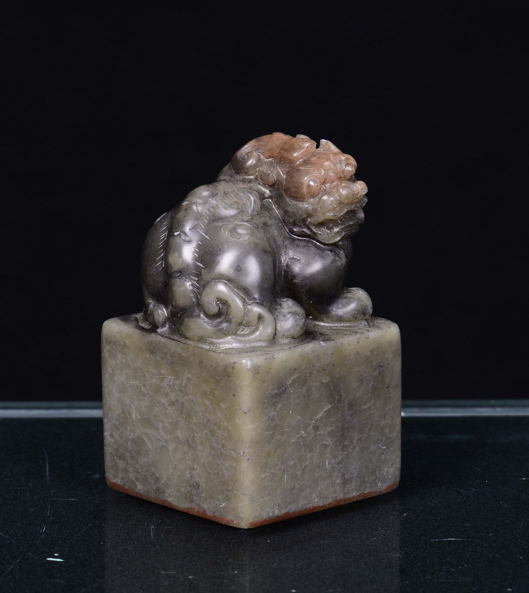 Sigillo in Steatite, Cina, Dinastia Qing. Fine XIX Secolo