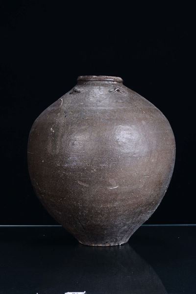 Contenitore in Gres, Asia XVIII-XIX Secolo