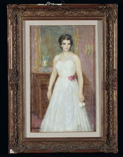 Pietro Anacleto Boccalatte (solonghello 1885 - Torino 1970)L'abito Nuziale