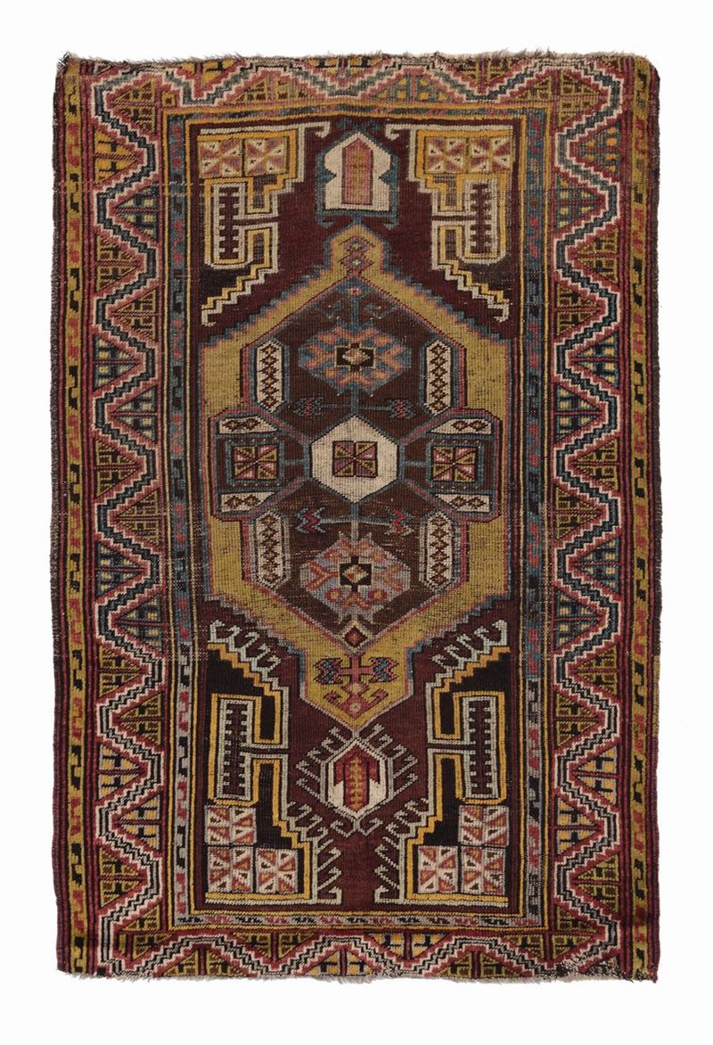 Tappeto anatolico Karapinar, fine XIX secolo  - Auction Ancient Carpets - Cambi Casa d'Aste
