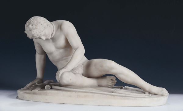 Neoclassical Italian sculptor, 19th century Galata morente