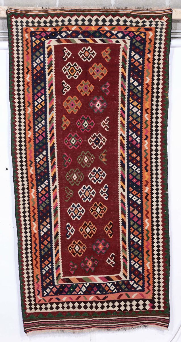 Kilim caucasico, XX secolo  - Auction Ancient Carpets - Cambi Casa d'Aste