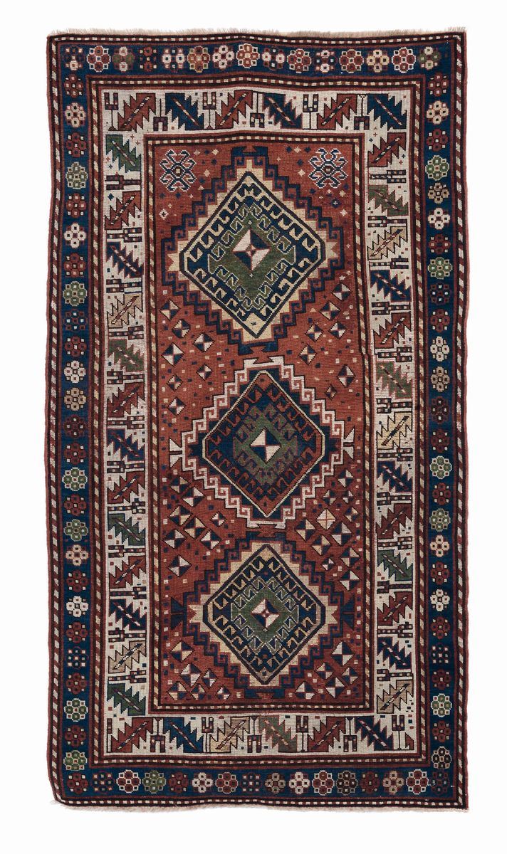 Tappeto caucasico Kasak, fine XIX inizio XX secolo  - Auction Ancient Carpets - Cambi Casa d'Aste