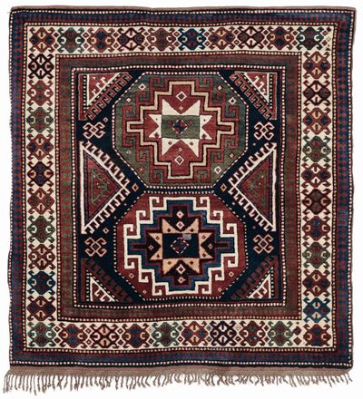 Tappeto Caucasico Kasak, Fine XIX Secolo