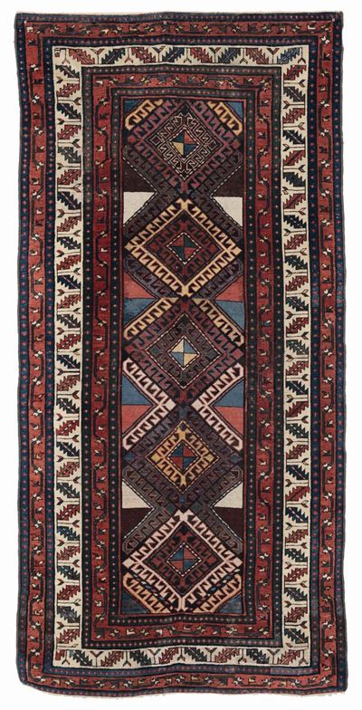 Tappeto Caucasico Shirvan, Fine XIX Inizio XX Secolo