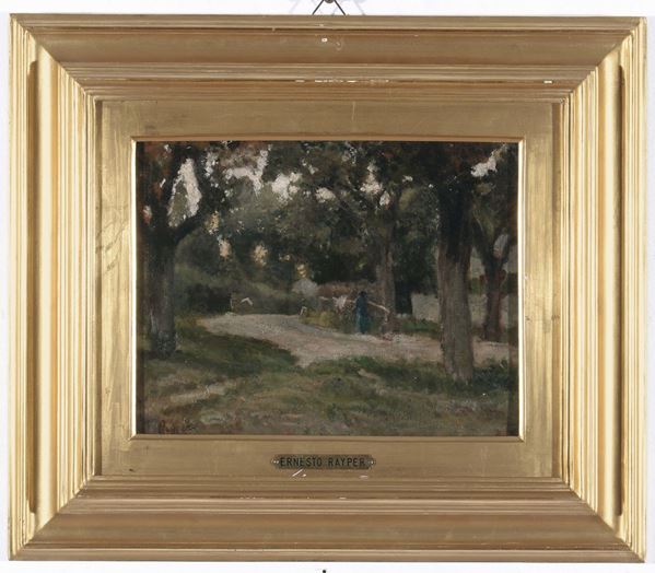 Ernesto Rayper (Genova 1840 - Gramegna 1873) Paesaggio