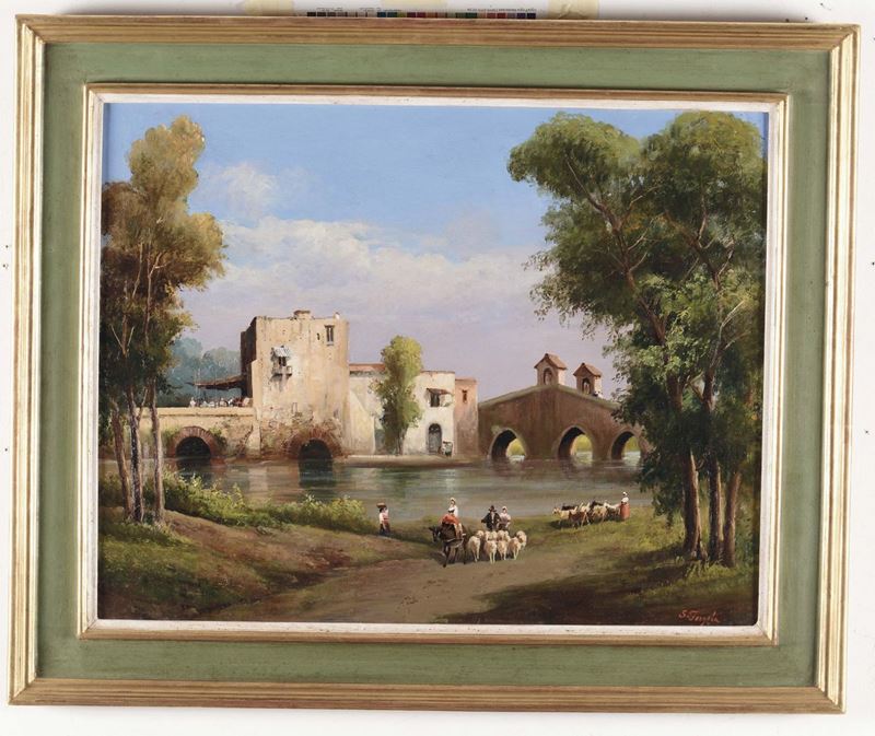 Salvatore Fergola (Napoli 1799-1874) Paesaggio  - Asta Fine Selection - II - III - Cambi Casa d'Aste