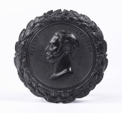 Profilo Dell’imperatore Alessandro II Eseguito in Bois Durci Entro Cornice Coeva, Russia XIX Seco...