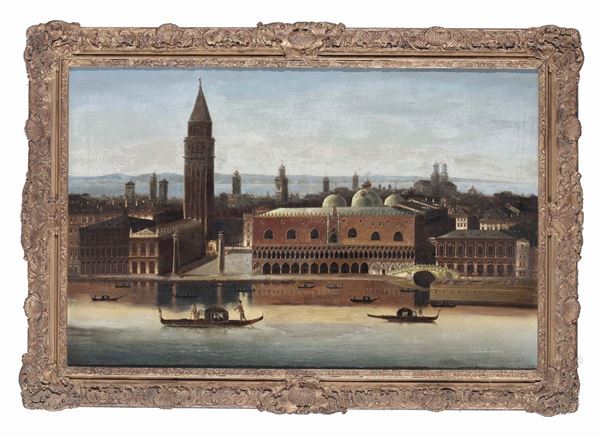 Scuola Veneta del XVIII secolo Veduta di Venezia
