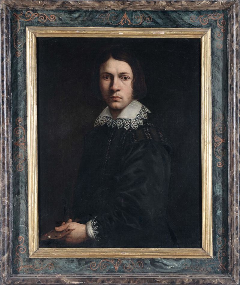 Scuola Toscana del XVII secolo Autoritratto di pittore  - Auction Old Masters Paintings - II - Cambi Casa d'Aste