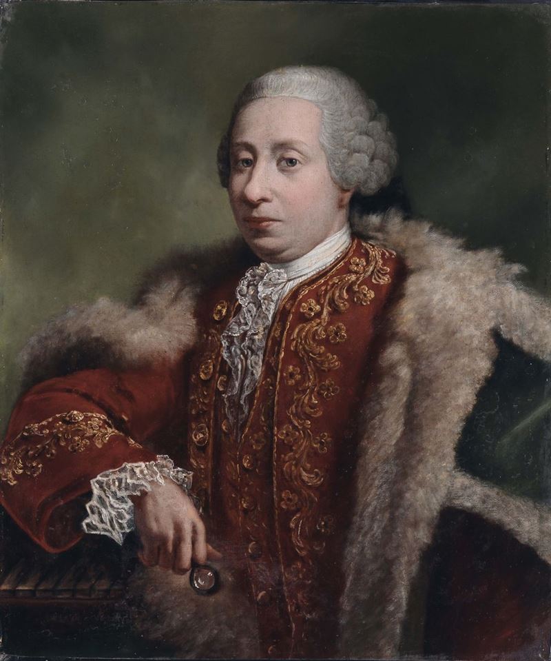 Scuola Italiana del XVIII secolo Ritratto di gentiluomo  - Asta Dipinti Antichi - II - Cambi Casa d'Aste