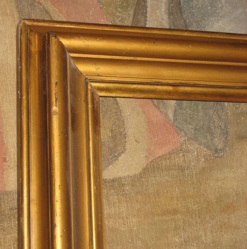 Cornice Salvator Rosa in legno dorato, XIX secolo  - Asta Arredi - Cambi Casa d'Aste