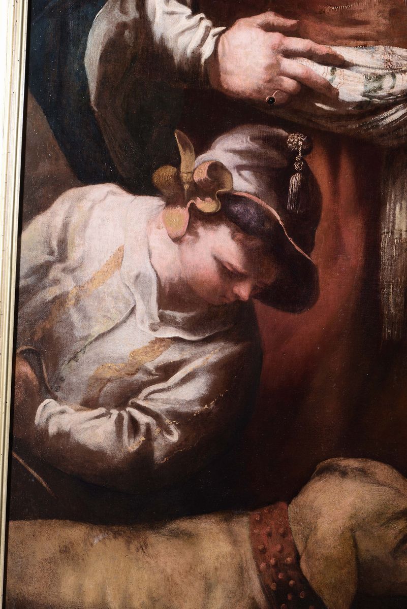 Francesco Rosa (genova 1625/38-1687)elifaz, Bildad e Zofar Vanno da Giobbe