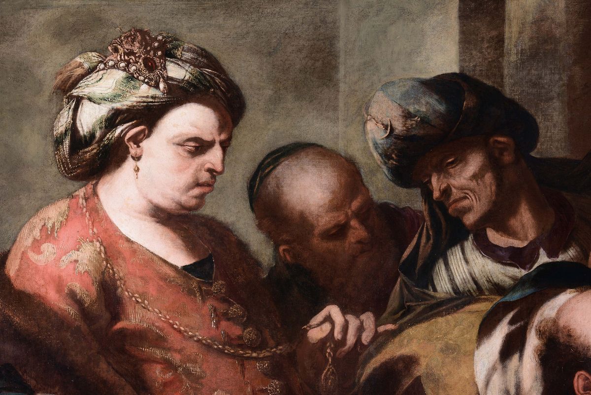 Francesco Rosa (genova 1625/38-1687)elifaz, Bildad e Zofar Vanno da Giobbe