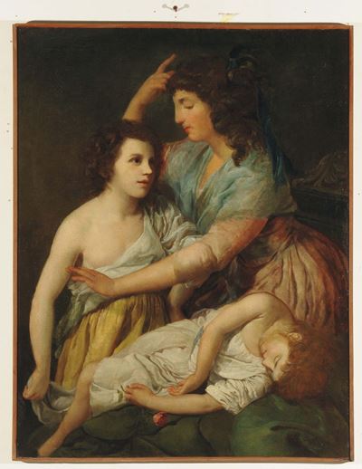 Scuola Lombarda della Fine XVIII Secoloallegoria con Figure