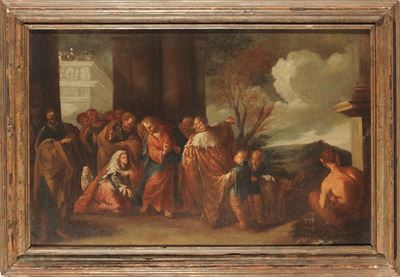 Scuola Italiana del XVIII Secologesù e L'emoroissa