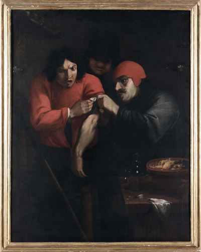 Scuola Lombarda del XVII Secolointerni con Figure