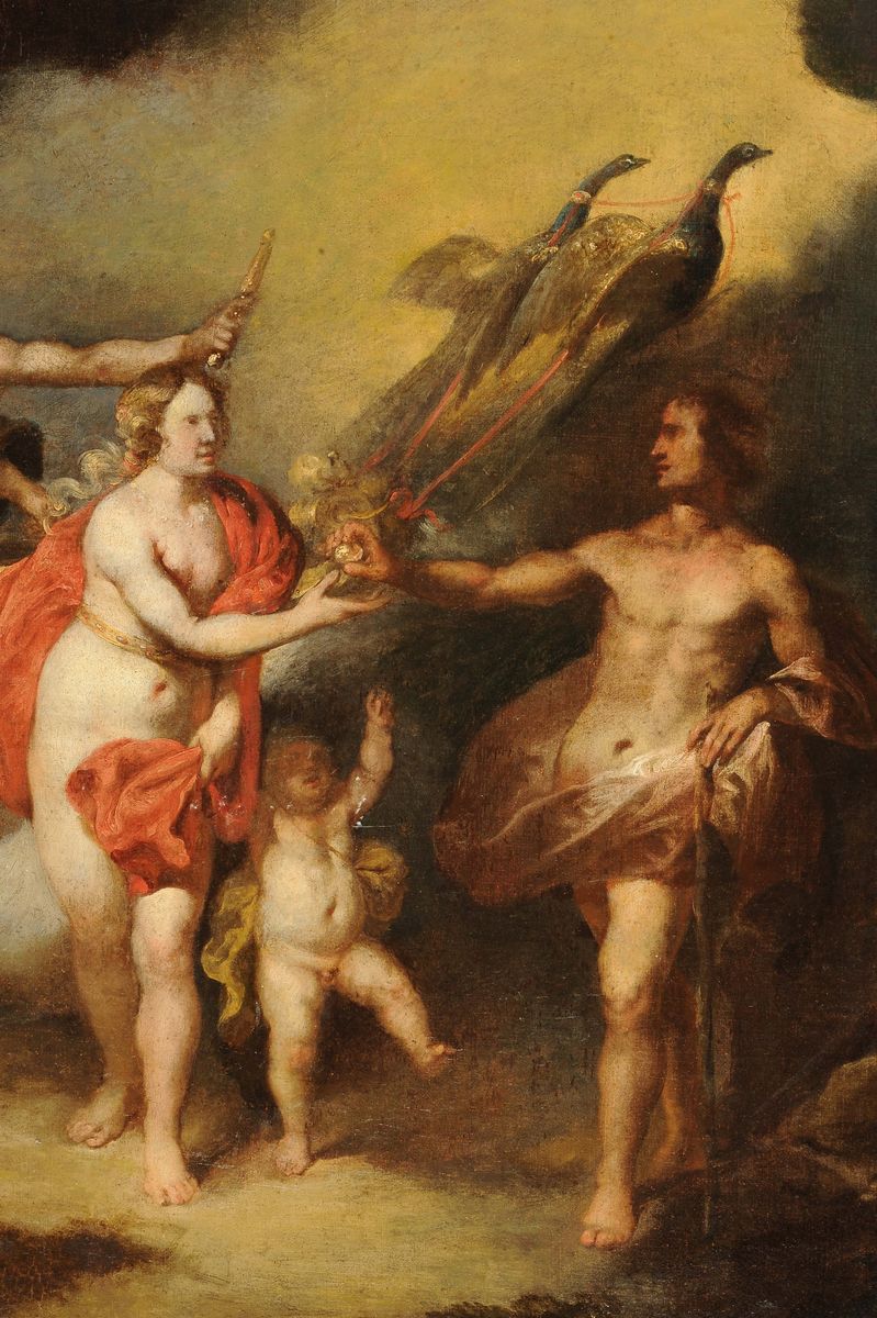 Anton Maria Vassallo (genova, 1620-milano 1664/72)giudizio di Paride