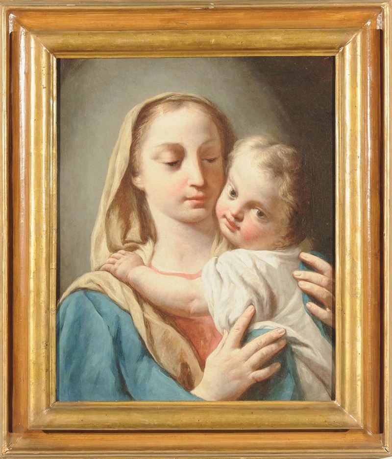 Jacopo Amigoni (Napoli o Venezia 1682 - Madrid 1752) Madonna con Bambino  - Auction Fine Selection - II - III - Cambi Casa d'Aste