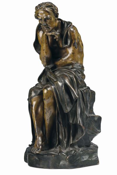 Demetre Haralamb Chiparus (1886-1947)figura Maschile Seduta
