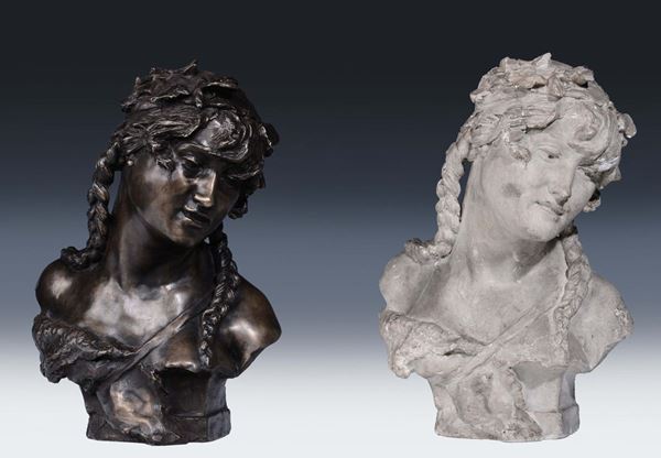 Luigi Preatoni (Novara 1845 - ?) Busto femminile