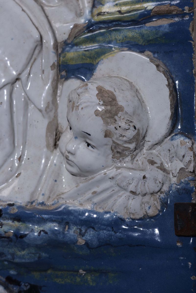 Benedetto Buglioni, Attribuito A, Firenze XV Secolomadonna con Bambino e Angeli