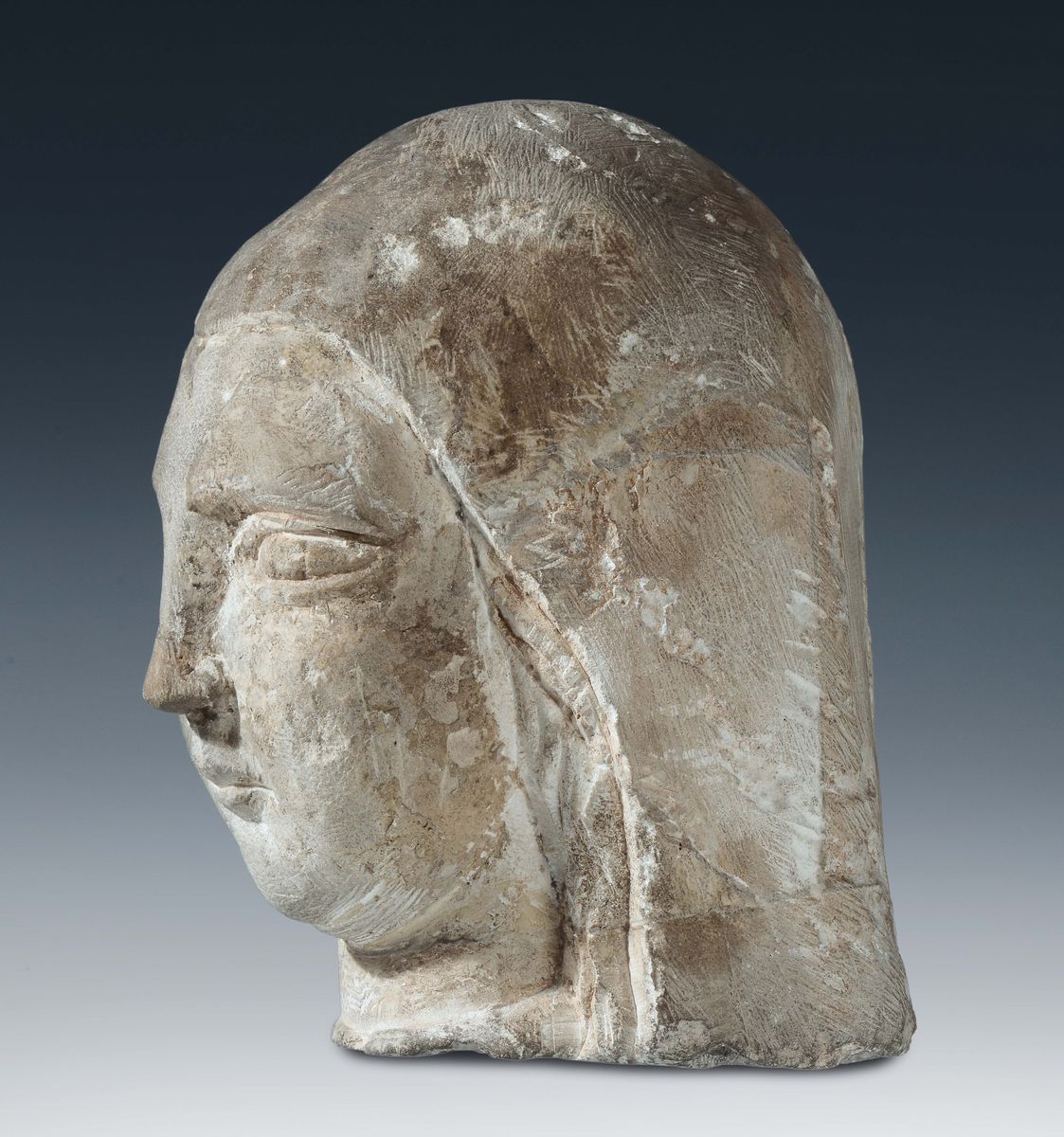 Scultore Gotico Francese o Italiano della Seconda Metà del XIV Secolotesta Femminile