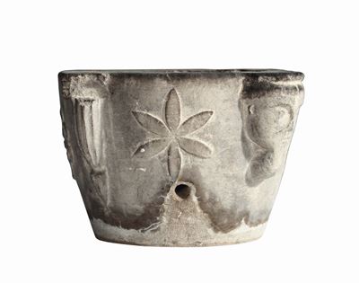 Arte Medievale Italiana o Francese del XIV Secolomortaio Figurato