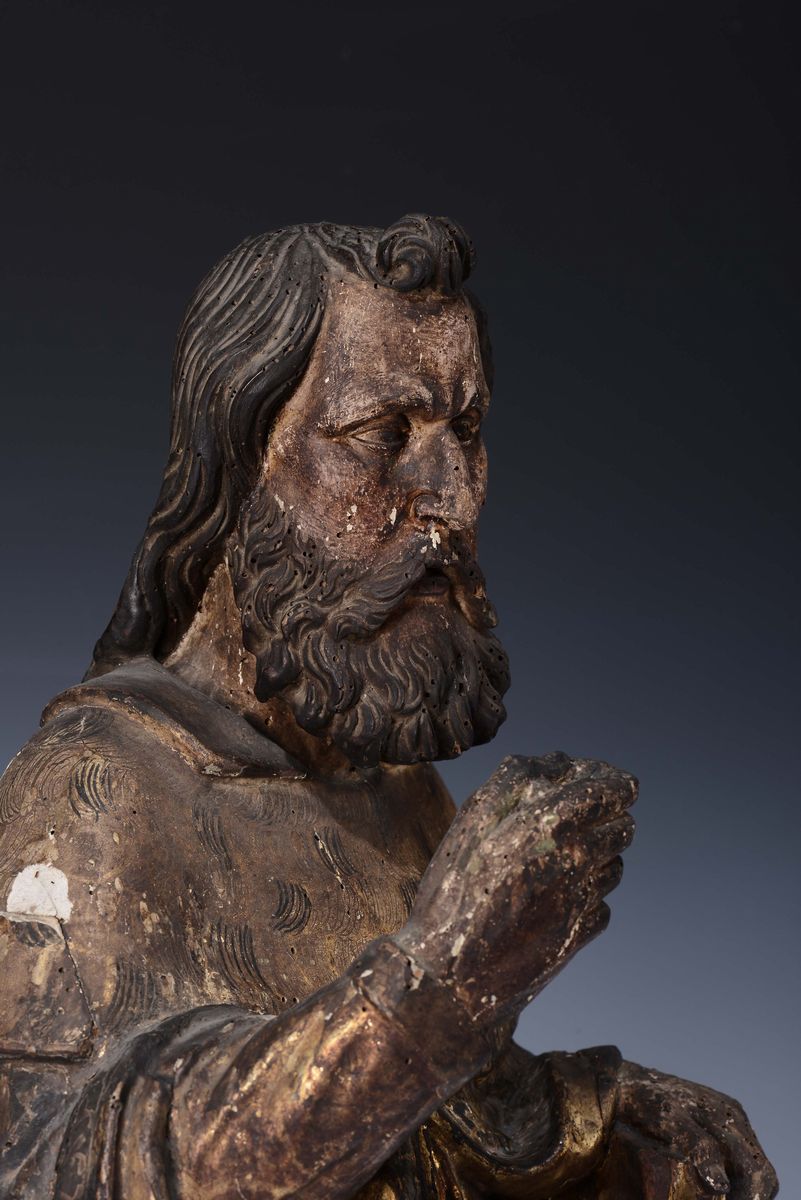 Scultore Napoletano del XV-XVI Secolo (ambito di Giovanni da Nola)due Busti di Santi