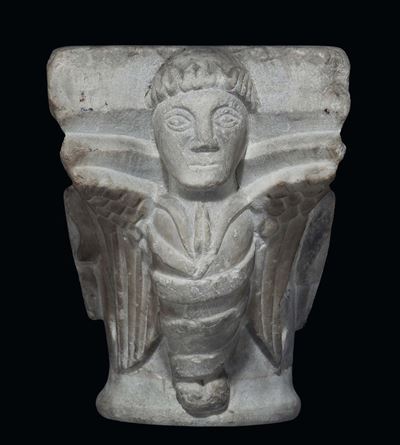 Scultore Romanico del XIII-XIV Secolocapitello Figurato