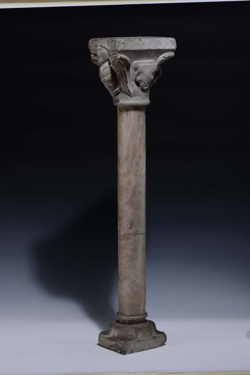 Scultore Romanico del XIII-XIV Secolocapitello Figurato
