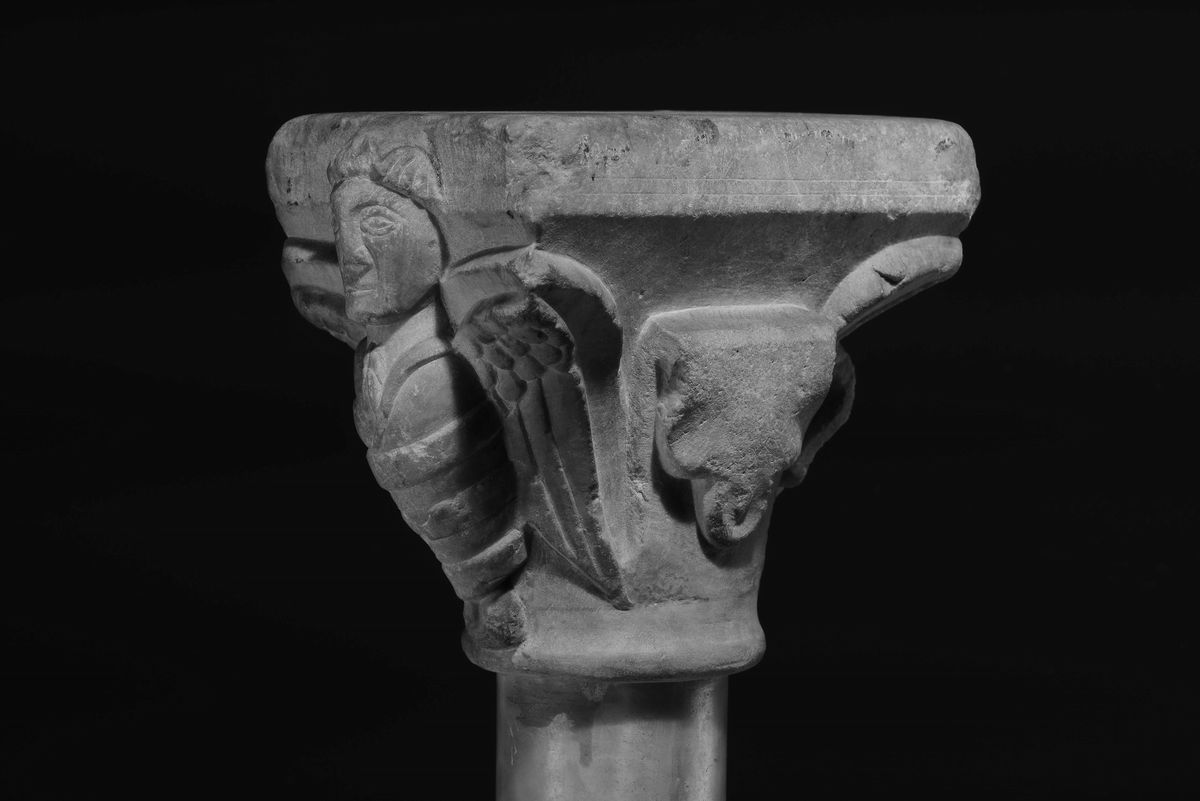 Scultore Romanico del XIII-XIV Secolocapitello Figurato