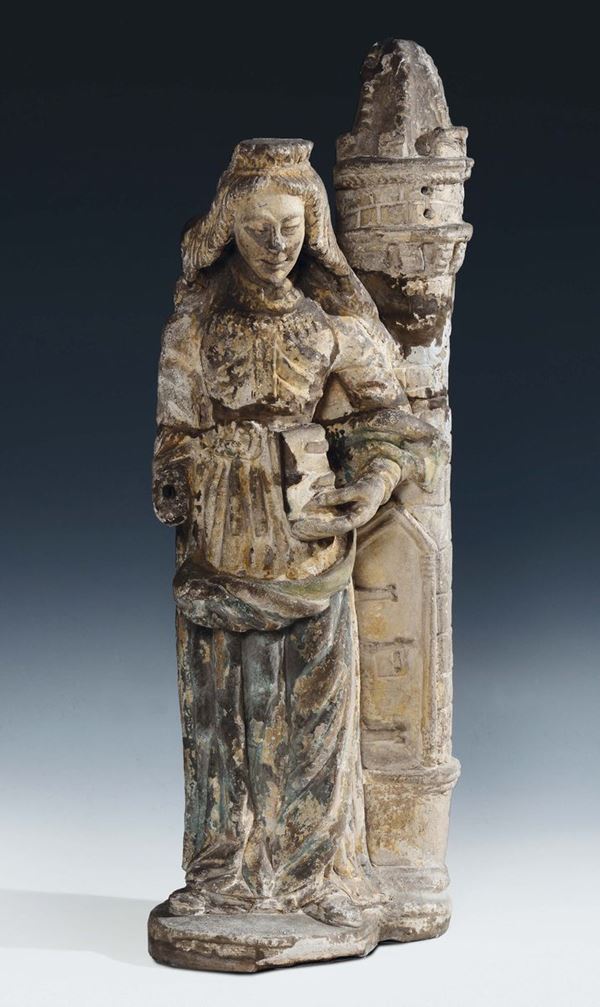 Transalpine sculptor of the 15th /16th century Santa Barbara