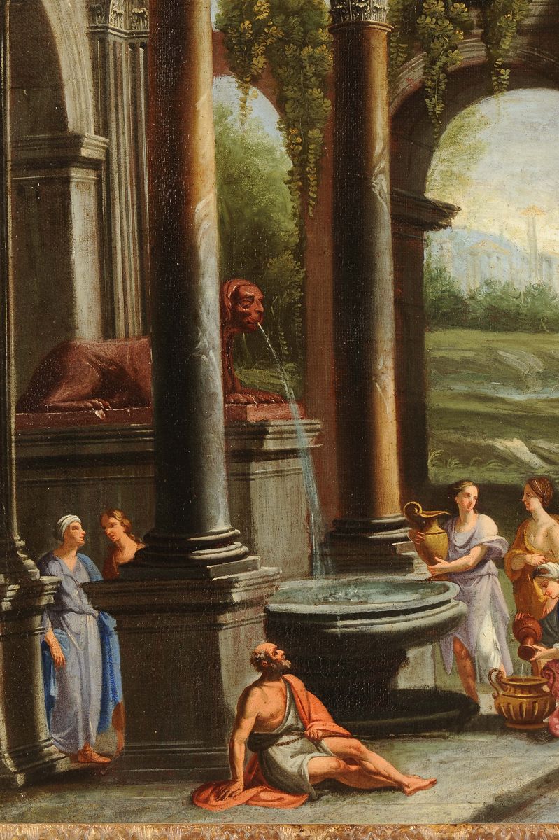 Alberto Carlieri (roma 1762 - 1720)architetture con Personaggi