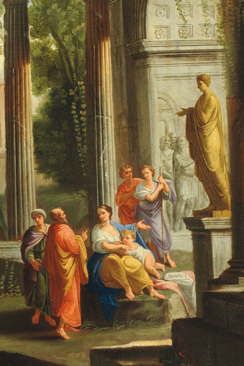Alberto Carlieri (roma 1762 - 1720)architetture con Personaggi