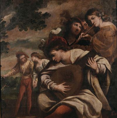 Pietro della Vecchia (venezia 1603 - Vicenza 1678)compagnia di Musici