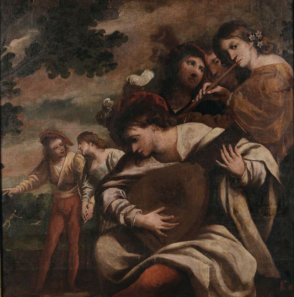 Pietro Della Vecchia (Venezia 1603 - Vicenza 1678) Compagnia di musici