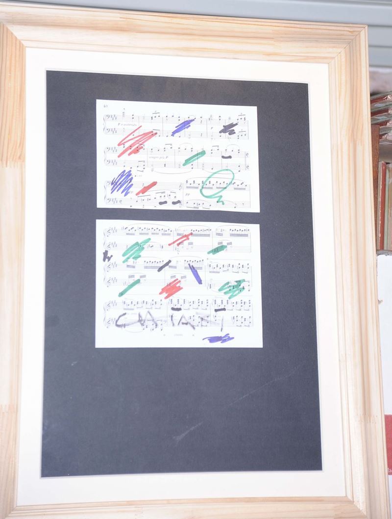 Giuseppe Chiari (1926-2007) Spartiti musicali  - Asta Asta a Tempo 05-2014 - Cambi Casa d'Aste