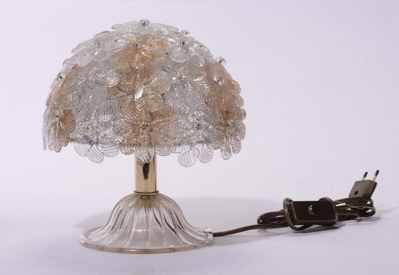 Manifattura muranese Lampada da tavolo  - Auction XX Century Decorative Arts - Cambi Casa d'Aste