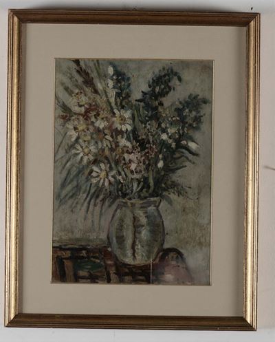 Umberto Lilloni (milano 1898 - 1980), Attribuito Avaso con Fiori