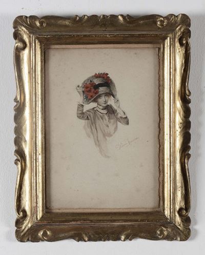 Francesco Didioni (milano 1839 - Stresa 1895)modista Mademoiselle Jana