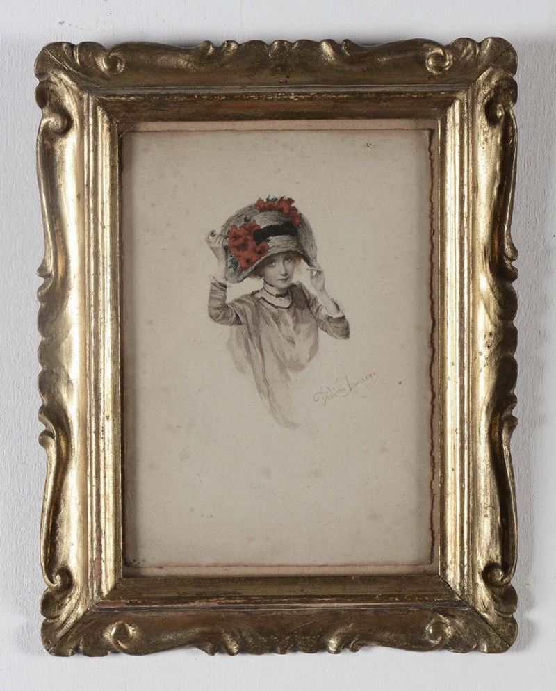 Francesco Didioni (Milano 1839 - Stresa 1895) Modista mademoiselle Jana  - Auction Fine Art - Cambi Casa d'Aste