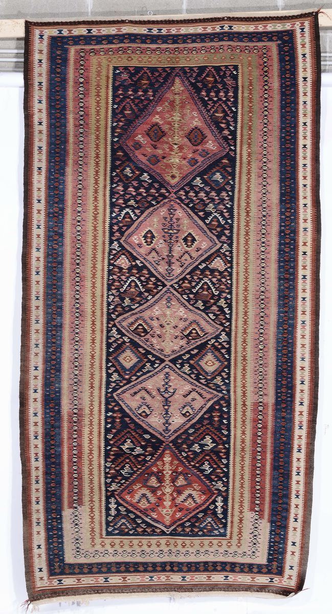 Kilim persiano Bidjar inizio XX secolo,  - Auction Ancient Carpets - Cambi Casa d'Aste